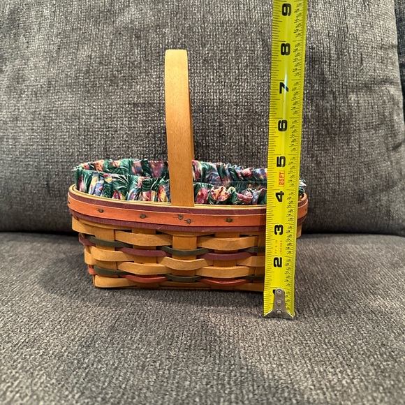 VTG Longaberger 1997 Mini Easter Basket, Liner & Protector - Picture 8 of 8